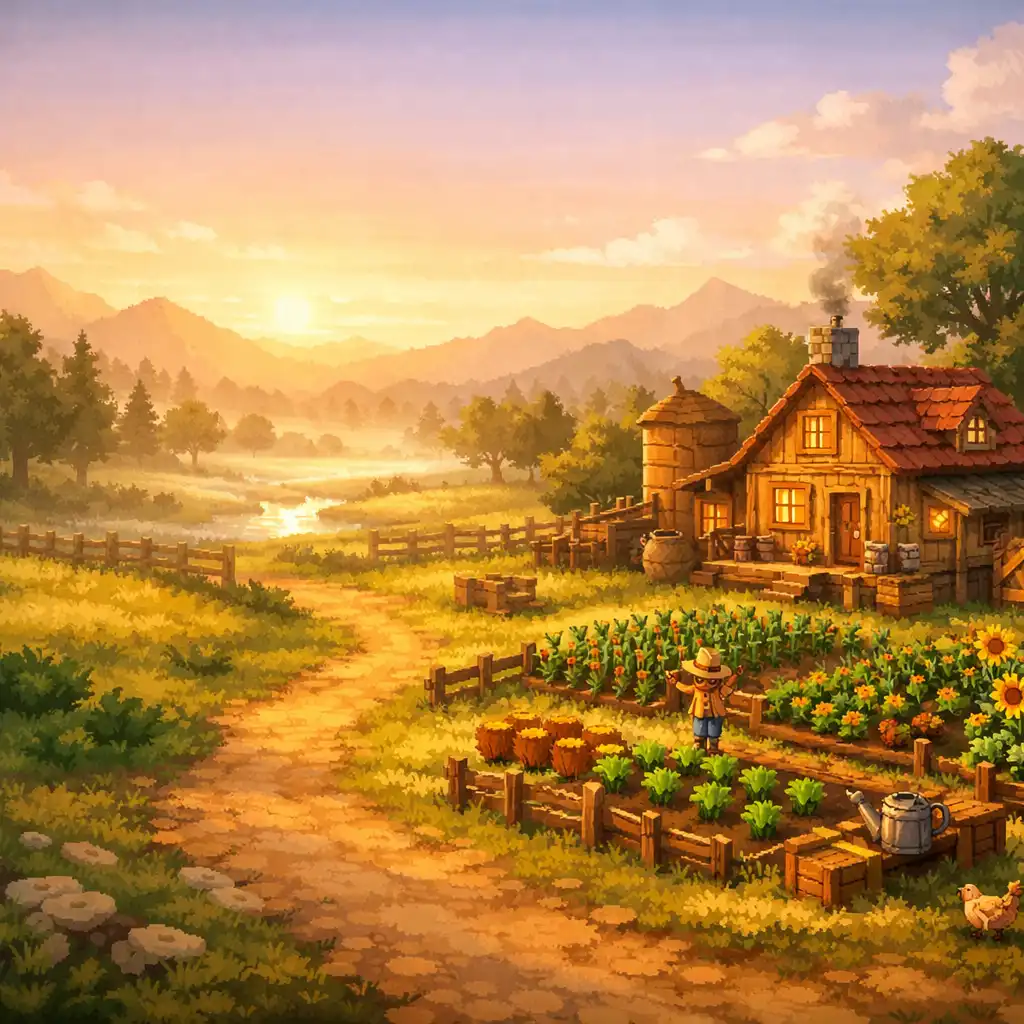Farma o świcie w stylu Stardew Valley